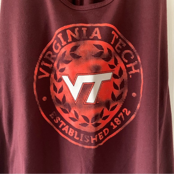 Virginia Tech maroon racer back tank - Picture 3 of 5